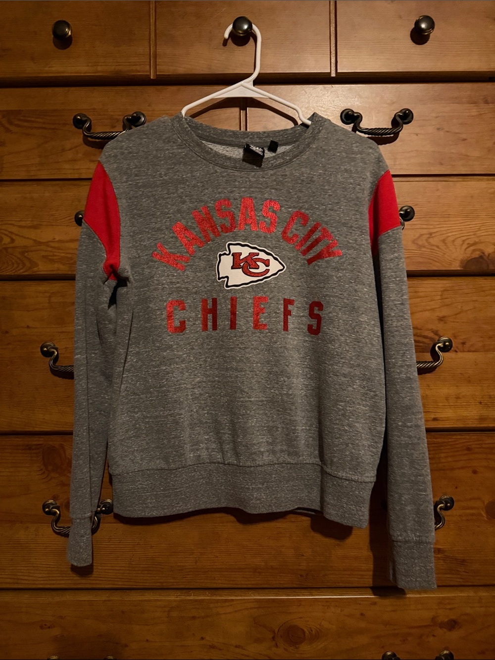 Kansas City Chiefs Gray Crewneck Sweatshirt